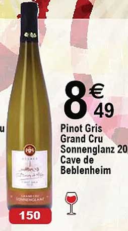 pinot gris grand cru sonnenglanz cave de beblenheim