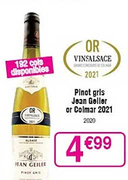 pinot gris jean geiler or colmar 2021