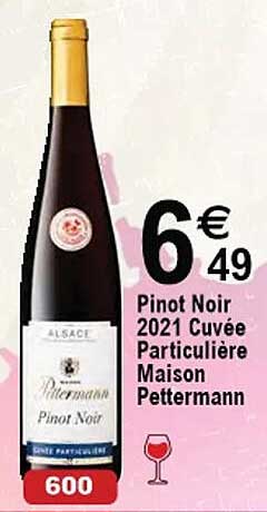 pinot noir 2021 cuvée particulière maison pettermann