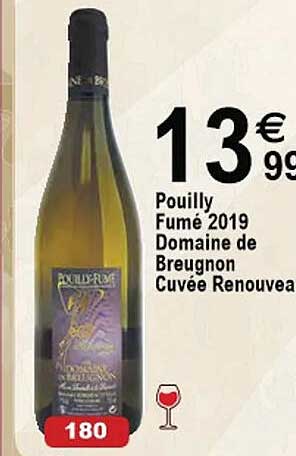 pouilly fumé 2019 domaine de breugnon cuvée renouveau