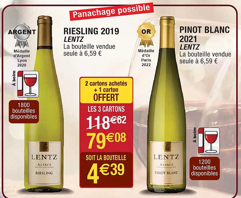 riesling 2019 lentz, pinot blanc 2021 lentz