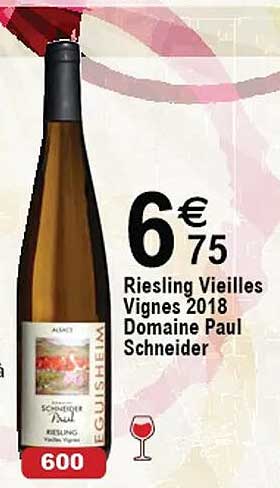 riesling vieilles vignes 2018 domaine paul schneider