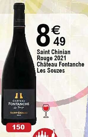 saint chinian rouge 2021 château fontanche les souzes