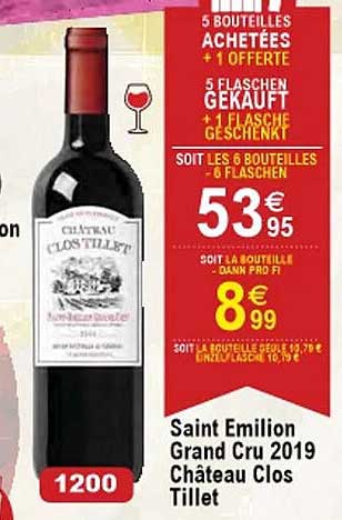 saint émilion grand cru 2019 château clos tillet
