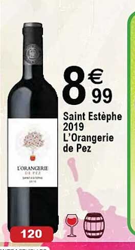 saint estèphe 2019 l'orangerie de pez