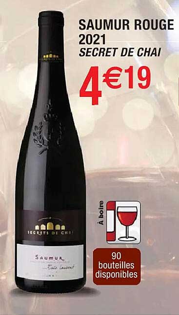 saumur rouge 2021 secret de chai