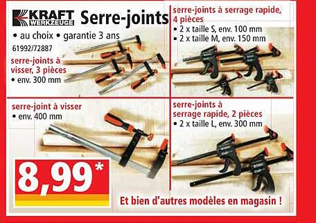 serre-joints kraft werkzeuge
