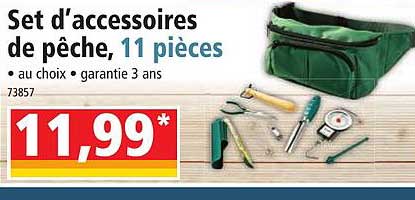 set d'accessoires de pêche, 11 pièces