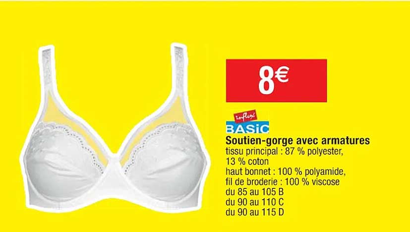 soutien-gorge avec armatures influx basic