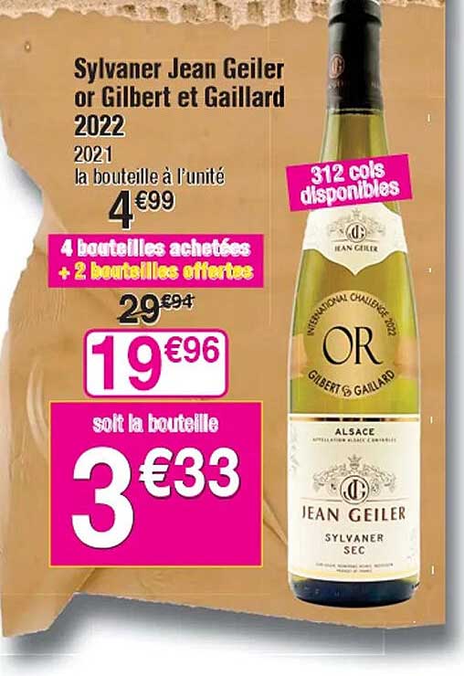 sylvaner jean geiler ou gilbert et gaillard 2022