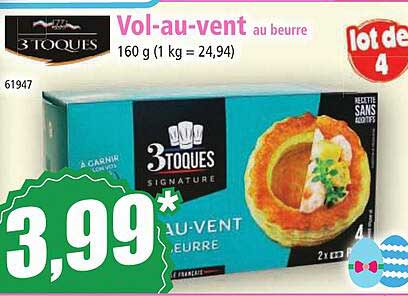 vol-au-vent au beurre 3 toques