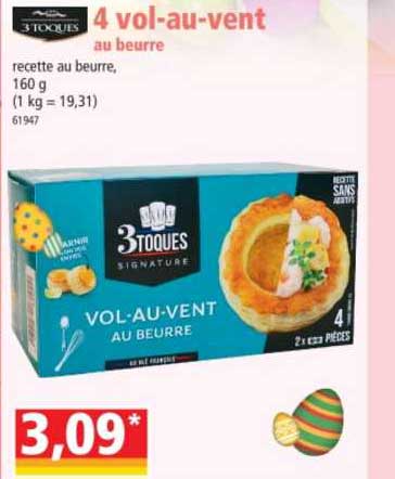 4 vol-au-vent 3toques