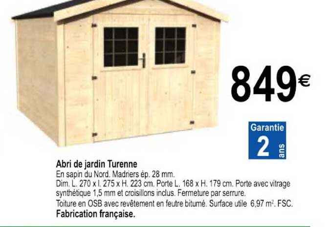 Abri De Jardin Turenne