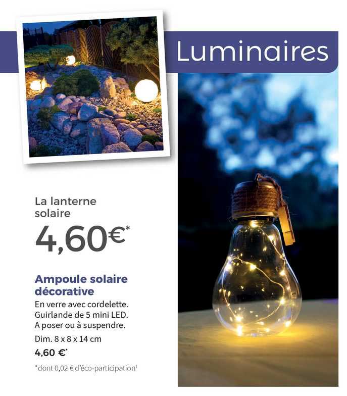 ampoule solaire décorative