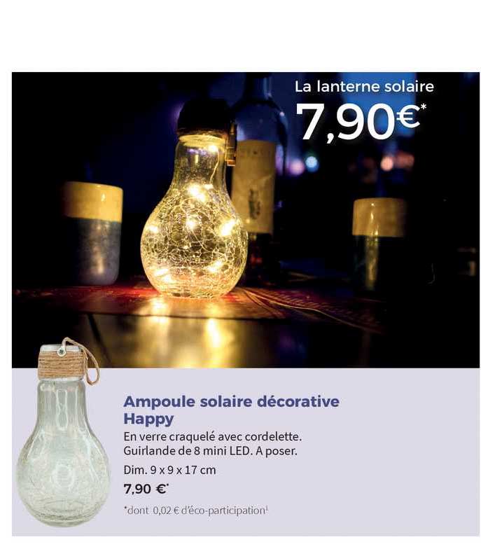 Ampoule Solaire Décorative Happy