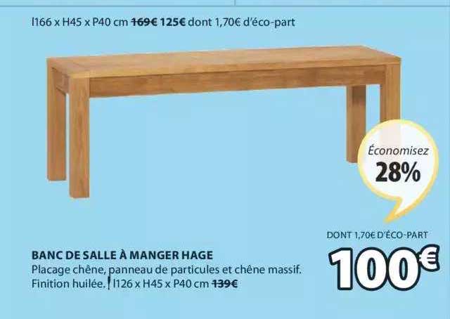 banc de salle à manger hage