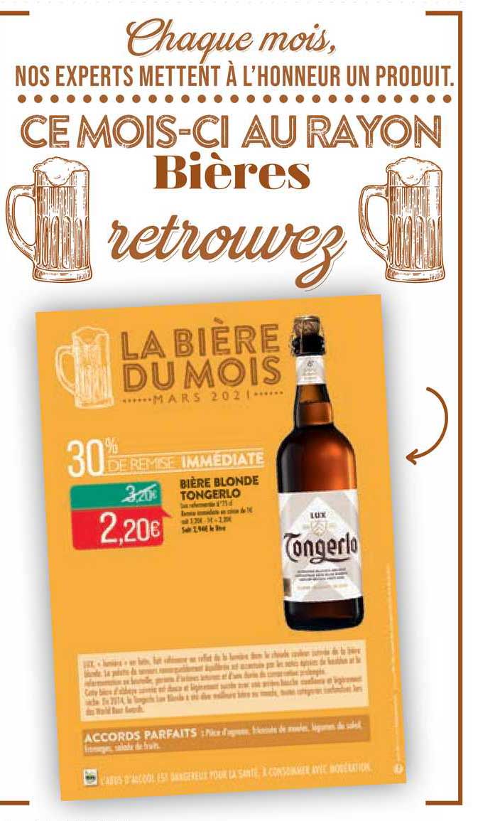 bière blonde tongerlo