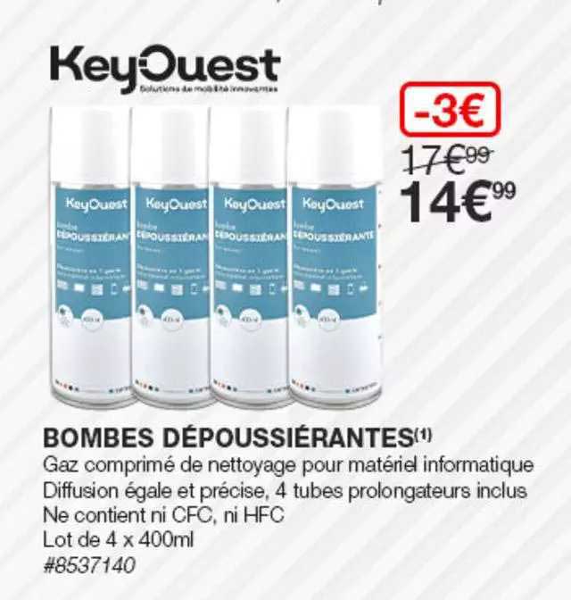 bombes dépoussiérantes keyouest