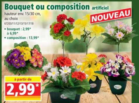 bouquet ou composition artificiel