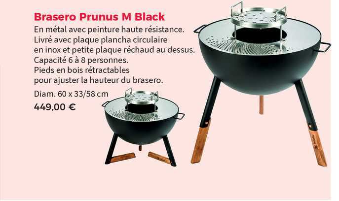 brasero prunus m black