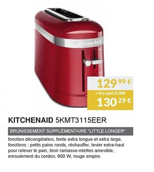 brunissement supplémentaire "little longer" kitchenaid