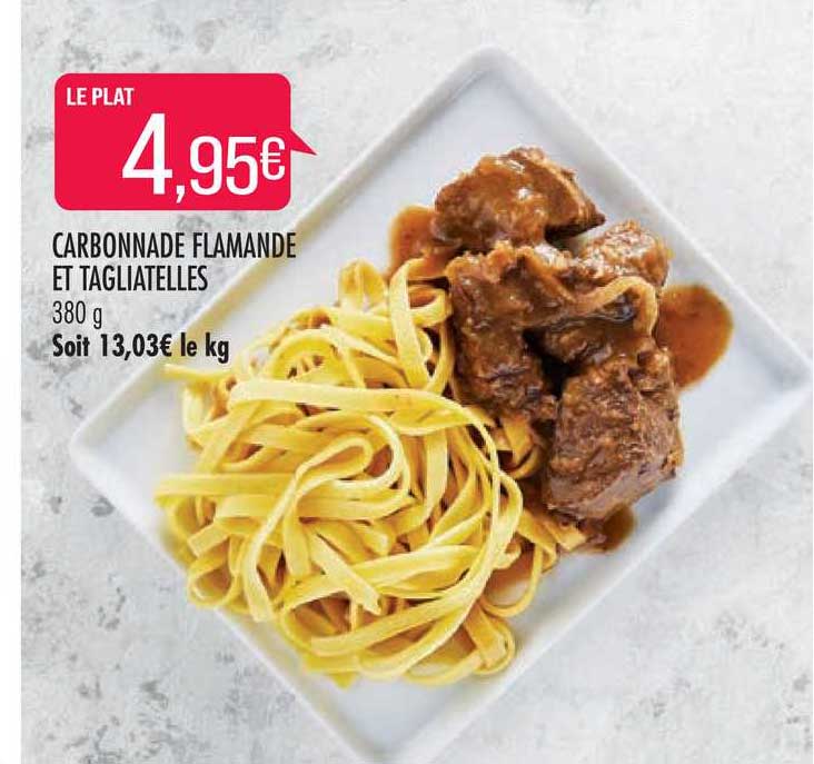 carbonnade flamande et tagliatelles