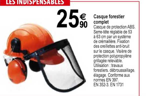 casque forestier complet