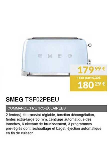 commande rétro-éclairées smeg