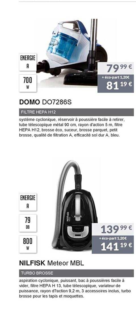 domo do7286s, nilfisk meteor mbl