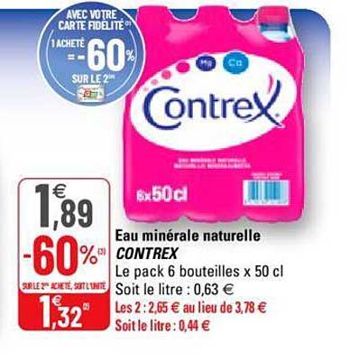 Eau Minérale Naturelle Contrex