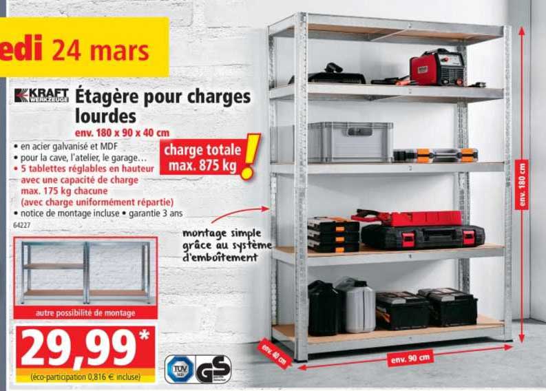 étagère pour charges lourdes kraft