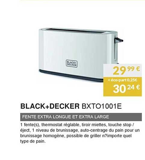 fente extra longue et extra large black+decker