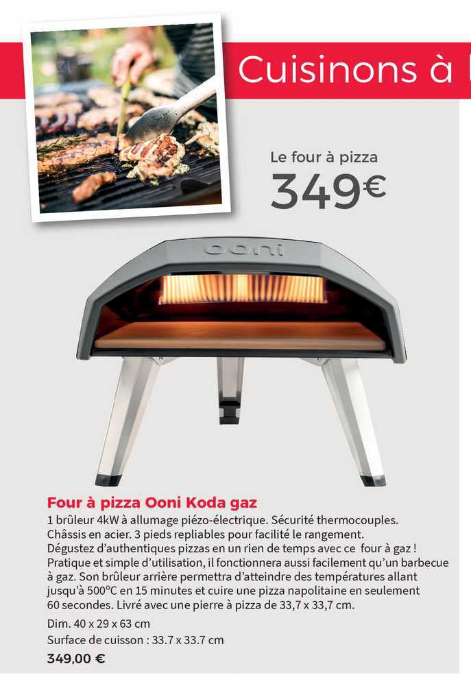 Four à Pizza Ooni Koda Gaz