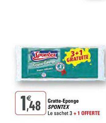 gratte-éponge spontex