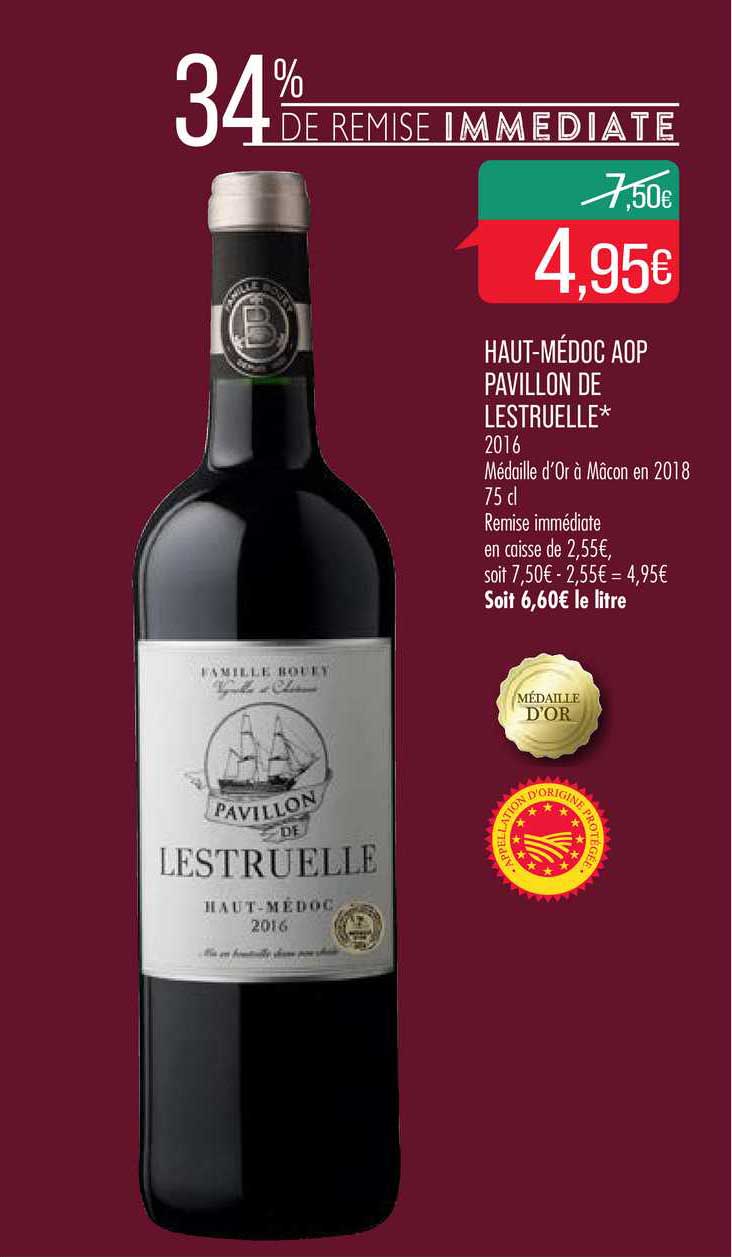 haut-médoc aop pavillon de lestruelle