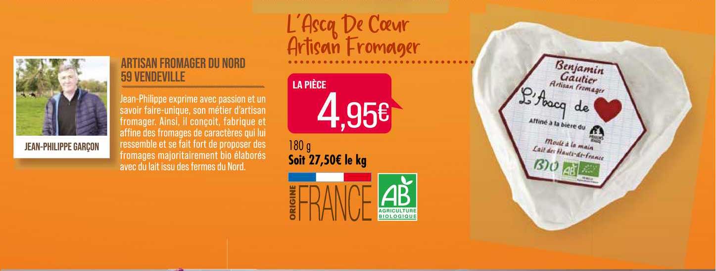 l'ascq de cœur artisan fromager