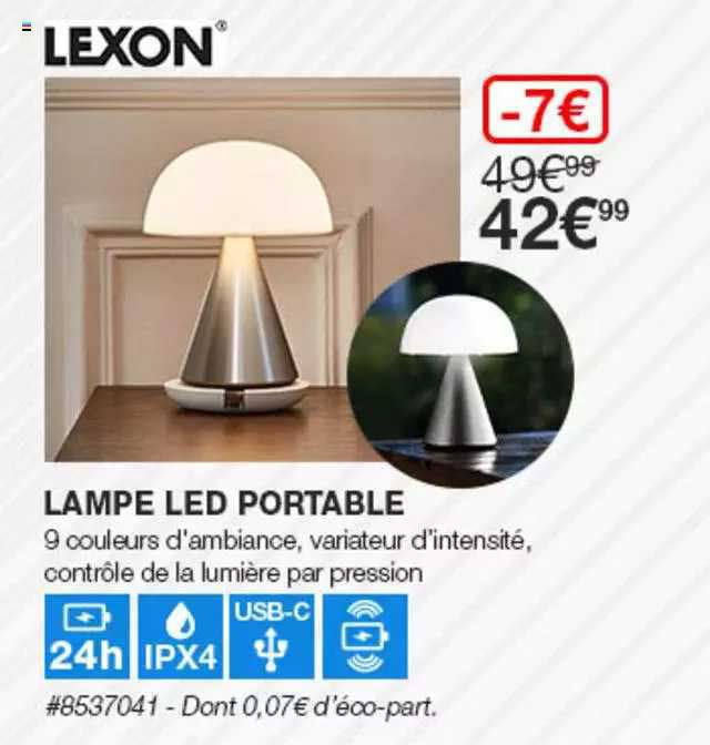 lampe led portable lexon