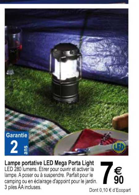 lampe portative led mega porta light