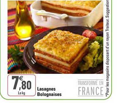 Lasagnes Bolognaises