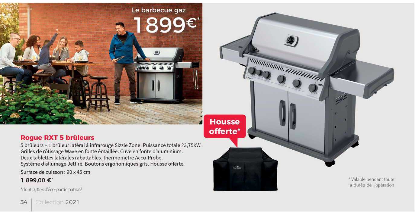 le barbecue gaz rogue rxt 5 brûleurs