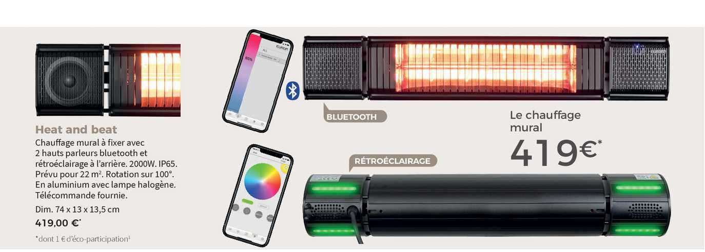 le chauffage mural heat and beat