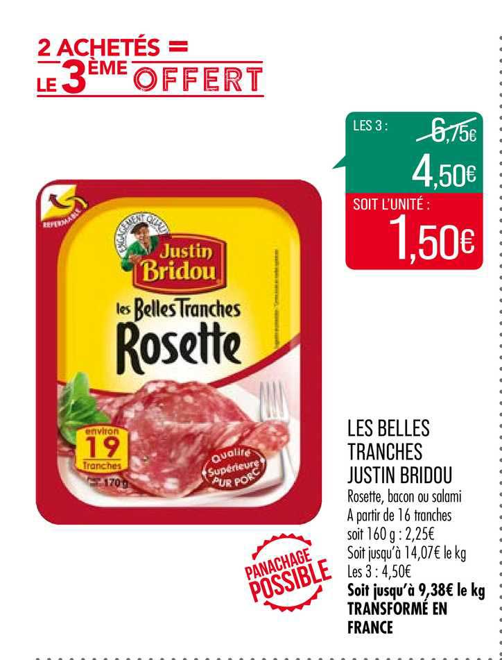 les belles tranches justin bridou