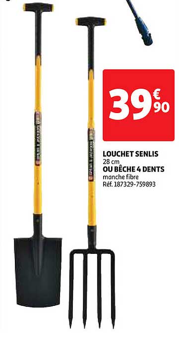 louchet senlis ou bêche 4 dents