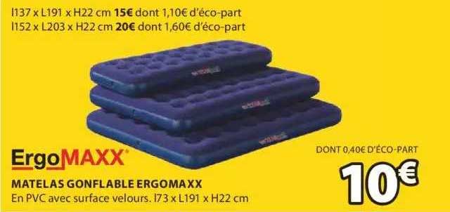 matelas gonflable ergomaxx