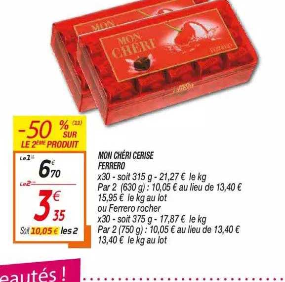 mon chéri cerise ferrero