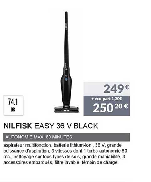 Nilfisk Easy 36 V Black