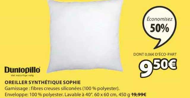 Oreiller Synthétique Sophie Sunlopillo