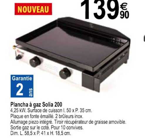 Plancha à Gaz Solia 200