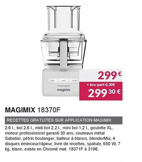 recettes gratuites sur application magimix