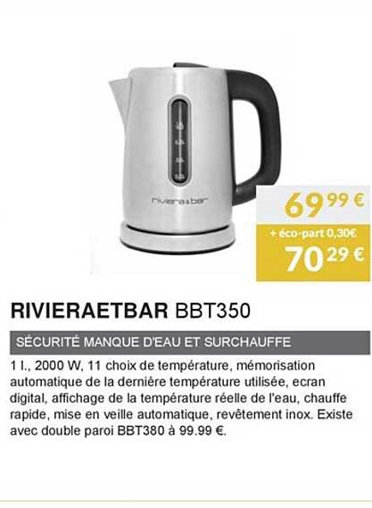 sécurité manque d'eau et surchauffé riviera et bar